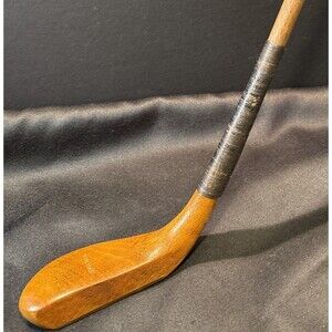 ANTIQUE MC EWAN LONG NOSE WOODEN PUTTER GOLF CLUB 1880S REPLICA AMAZING SHAPE